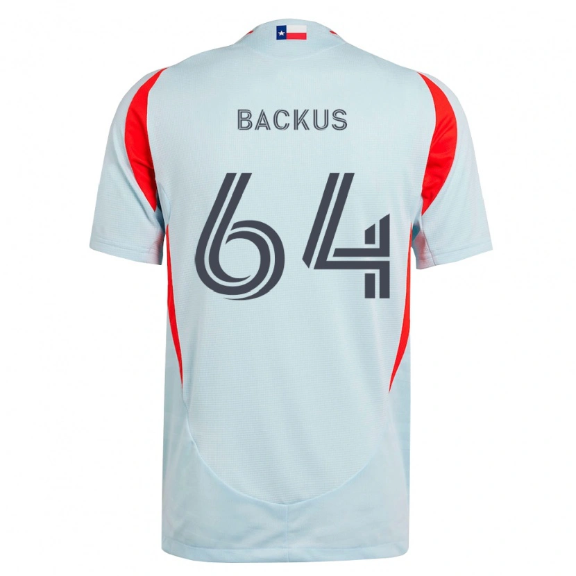 Danxen Homme Maillot Braeden Backus #64 Gris Foncé Rouge Blanc Tenues Extérieur 2026/27 T-Shirt
