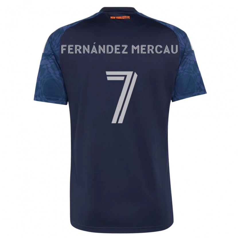 Danxen Homme Maillot Nicolás Fernández Mercau #7 Bleu Foncé Blanc Tenues Extérieur 2026/27 T-Shirt