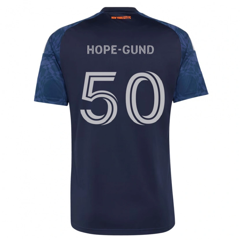 Danxen Homme Maillot Kofi Hope-Gund #50 Bleu Foncé Blanc Tenues Extérieur 2026/27 T-Shirt