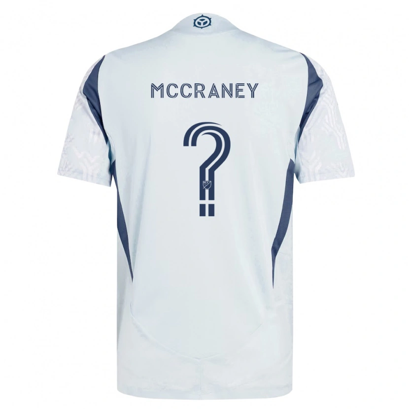 Danxen Homme Maillot Finn Mccraney #0 Bleu Gris Blanc Tenues Extérieur 2026/27 T-Shirt