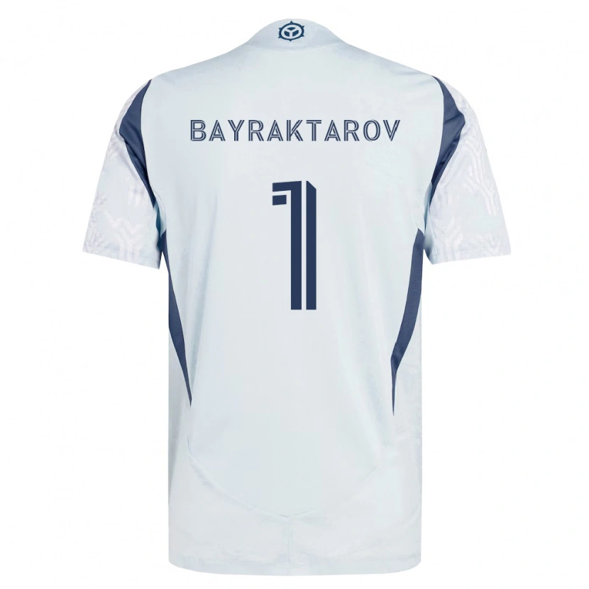 Danxen Homme Maillot Alex Bayraktarov #1 Bleu Gris Blanc Tenues Extérieur 2026/27 T-Shirt