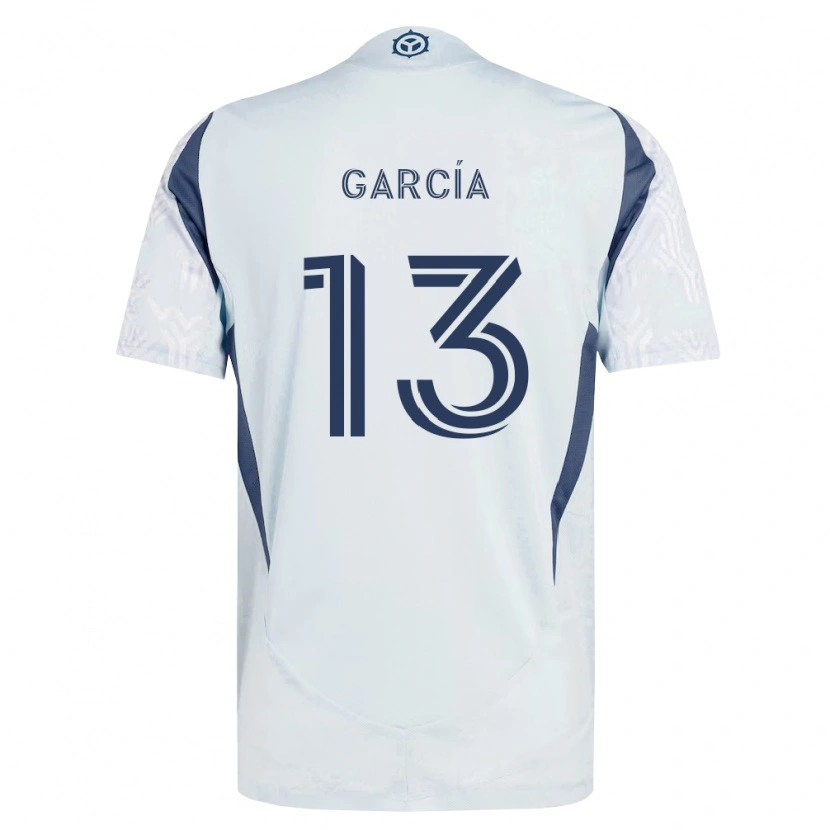 Danxen Homme Maillot Deijan García #13 Bleu Gris Blanc Tenues Extérieur 2026/27 T-Shirt