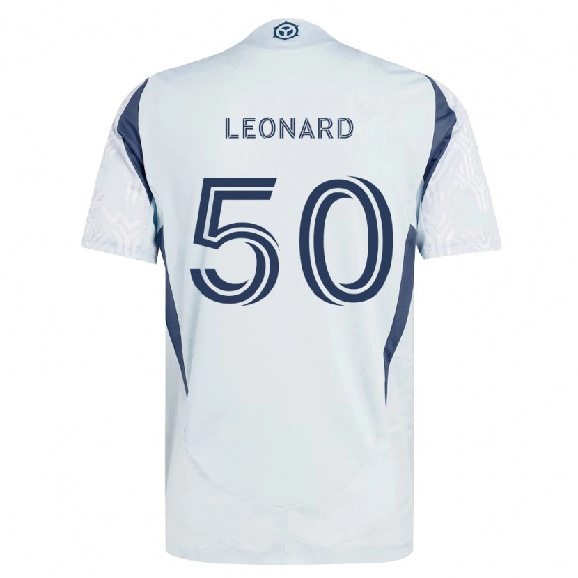 Danxen Homme Maillot Eric Leonard #50 Bleu Gris Blanc Tenues Extérieur 2026/27 T-Shirt