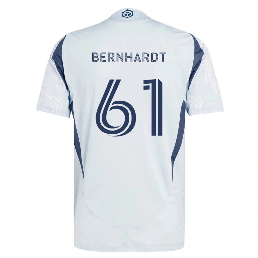 Danxen Homme Maillot Harrison Bernhardt #61 Bleu Gris Blanc Tenues Extérieur 2026/27 T-Shirt