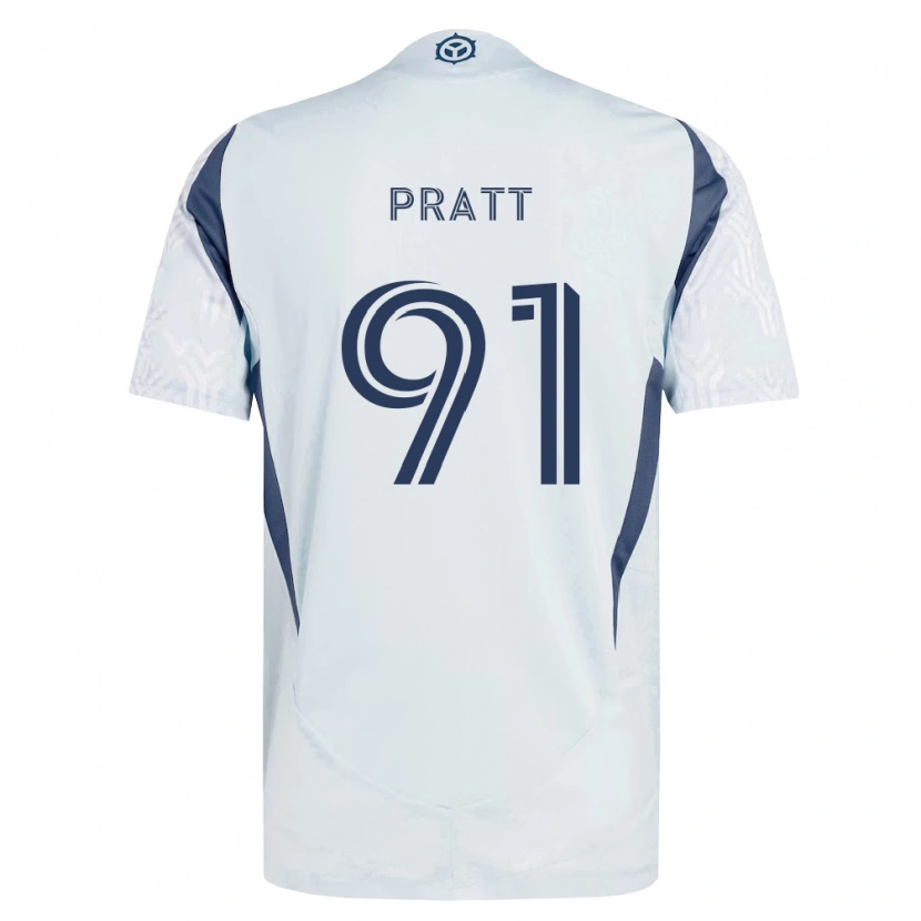 Danxen Homme Maillot Owen Pratt #91 Bleu Gris Blanc Tenues Extérieur 2026/27 T-Shirt