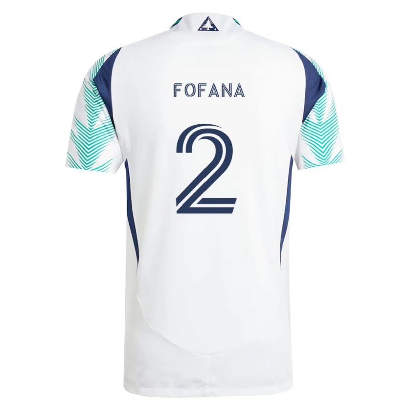 Danxen Homme Maillot Mamadou Fofana #2 Blanc Bleu Marine Vert Clair Tenues Extérieur 2026/27 T-Shirt