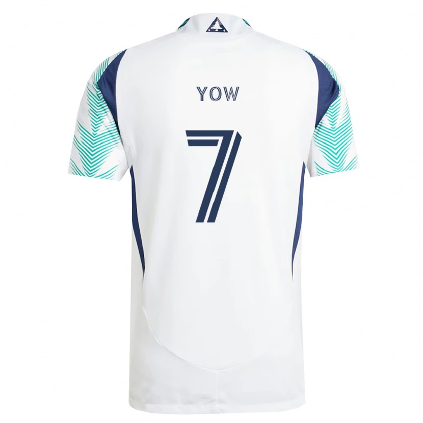 Danxen Homme Maillot Griffin Yow #7 Blanc Bleu Marine Vert Clair Tenues Extérieur 2026/27 T-Shirt