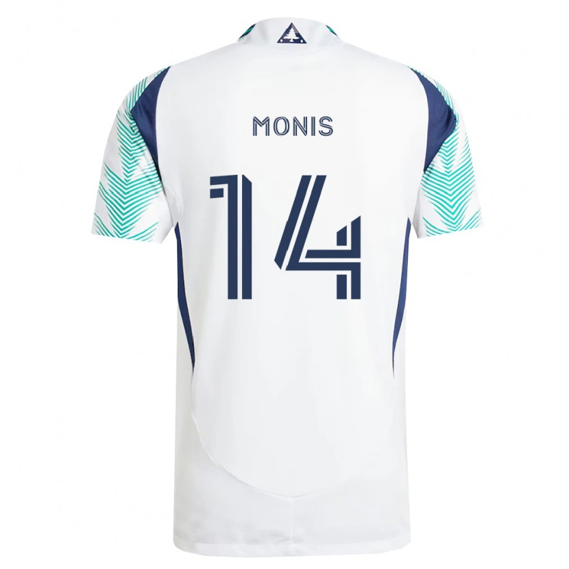 Danxen Homme Maillot Alex Monis #14 Blanc Bleu Marine Vert Clair Tenues Extérieur 2026/27 T-Shirt