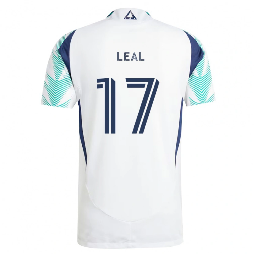 Danxen Homme Maillot Patrick Leal #17 Blanc Bleu Marine Vert Clair Tenues Extérieur 2026/27 T-Shirt