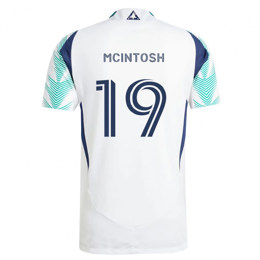 Danxen Homme Maillot Damario Mcintosh #19 Blanc Bleu Marine Vert Clair Tenues Extérieur 2026/27 T-Shirt