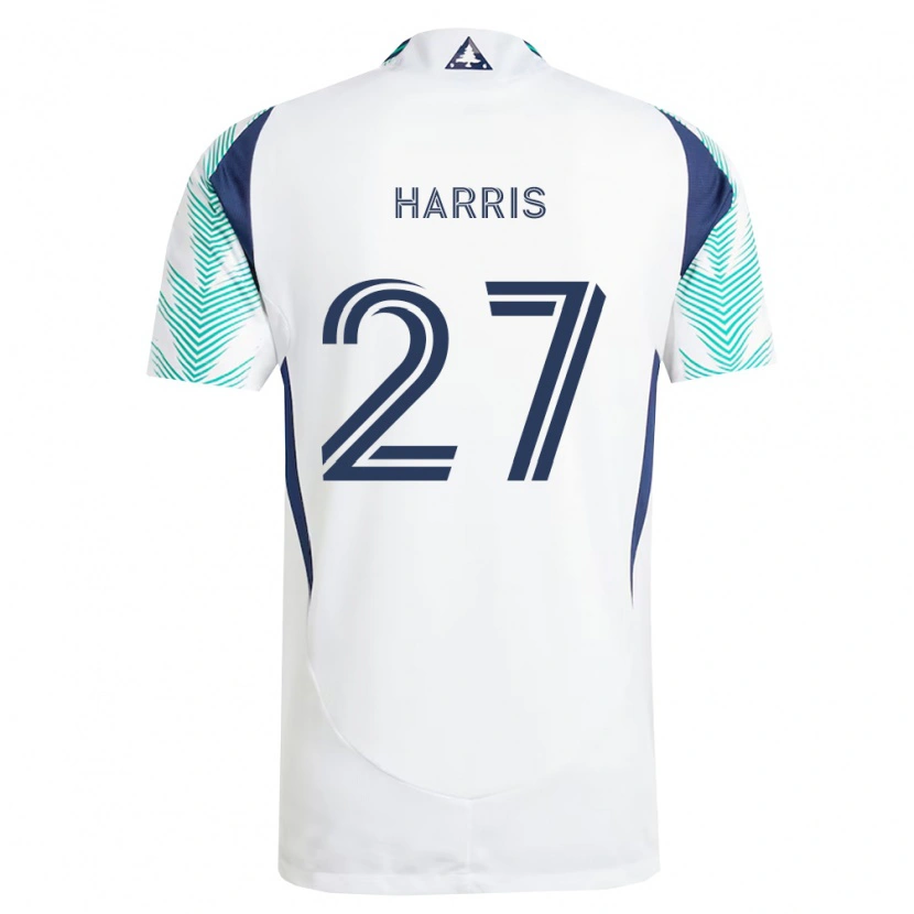Danxen Homme Maillot Wilson Harris #27 Blanc Bleu Marine Vert Clair Tenues Extérieur 2026/27 T-Shirt