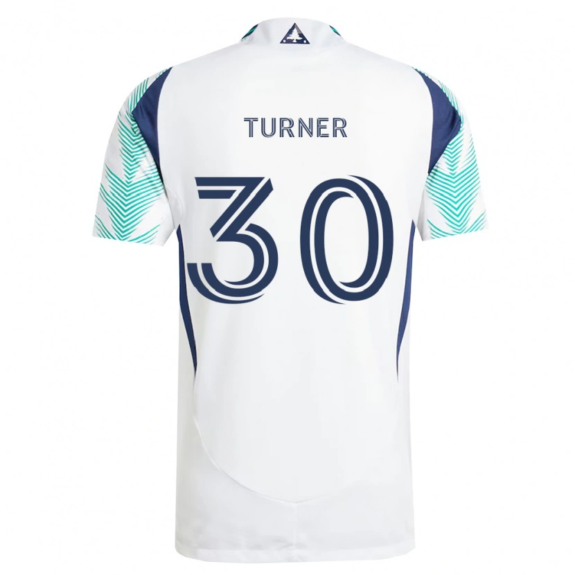 Danxen Homme Maillot Matt Turner #30 Blanc Bleu Marine Vert Clair Tenues Extérieur 2026/27 T-Shirt