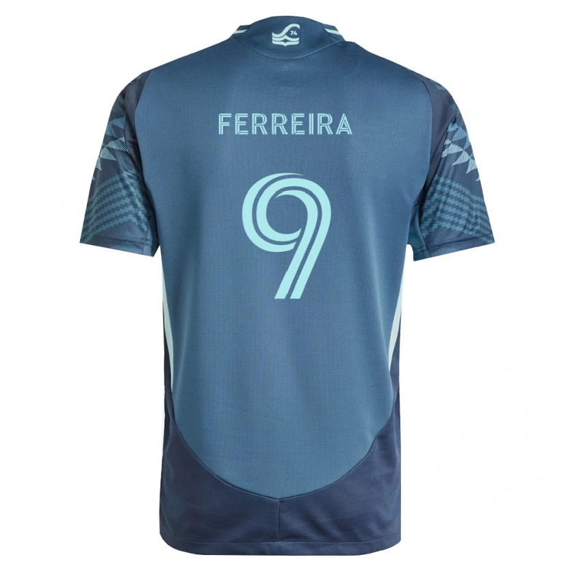Danxen Homme Maillot Jesús Ferreira #9 Bleu Marine Vert Tenues Extérieur 2026/27 T-Shirt