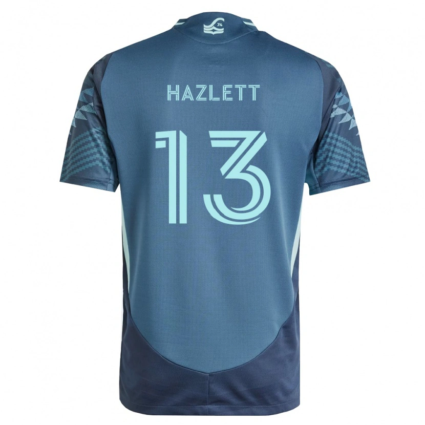 Danxen Homme Maillot Kimberly Hazlett #13 Bleu Marine Vert Tenues Extérieur 2026/27 T-Shirt