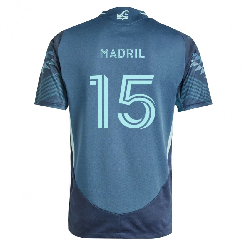 Danxen Homme Maillot Emily Madril #15 Bleu Marine Vert Tenues Extérieur 2026/27 T-Shirt