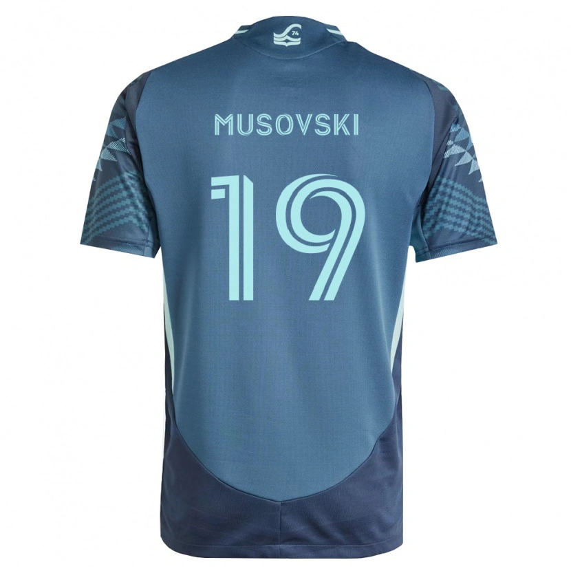 Danxen Homme Maillot Danny Musovski #19 Bleu Marine Vert Tenues Extérieur 2026/27 T-Shirt