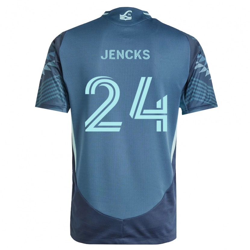 Danxen Homme Maillot India Jencks #24 Bleu Marine Vert Tenues Extérieur 2026/27 T-Shirt