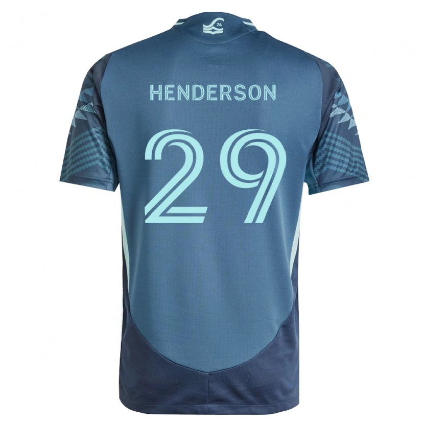 Danxen Homme Maillot Anna Henderson #29 Bleu Marine Vert Tenues Extérieur 2026/27 T-Shirt