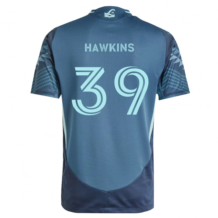 Danxen Homme Maillot Stuart Hawkins #39 Bleu Marine Vert Tenues Extérieur 2026/27 T-Shirt