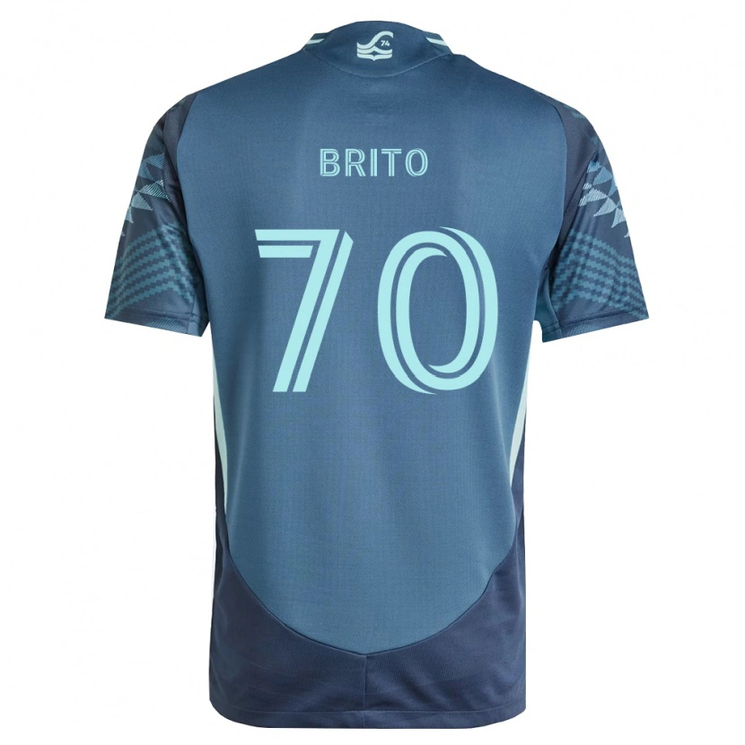Danxen Homme Maillot Kelvin-Luis Brito #70 Bleu Marine Vert Tenues Extérieur 2026/27 T-Shirt
