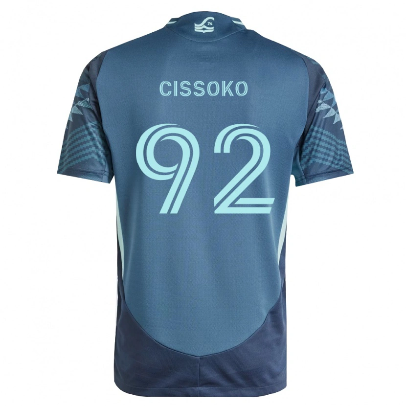 Danxen Homme Maillot Abdoulaye Cissoko #92 Bleu Marine Vert Tenues Extérieur 2026/27 T-Shirt