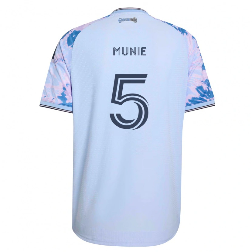 Danxen Homme Maillot Daniel Munie #5 Bleu Royal Blanc Noir Tenues Extérieur 2026/27 T-Shirt