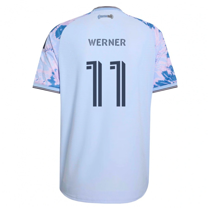 Danxen Homme Maillot Timo Werner #11 Bleu Royal Blanc Noir Tenues Extérieur 2026/27 T-Shirt