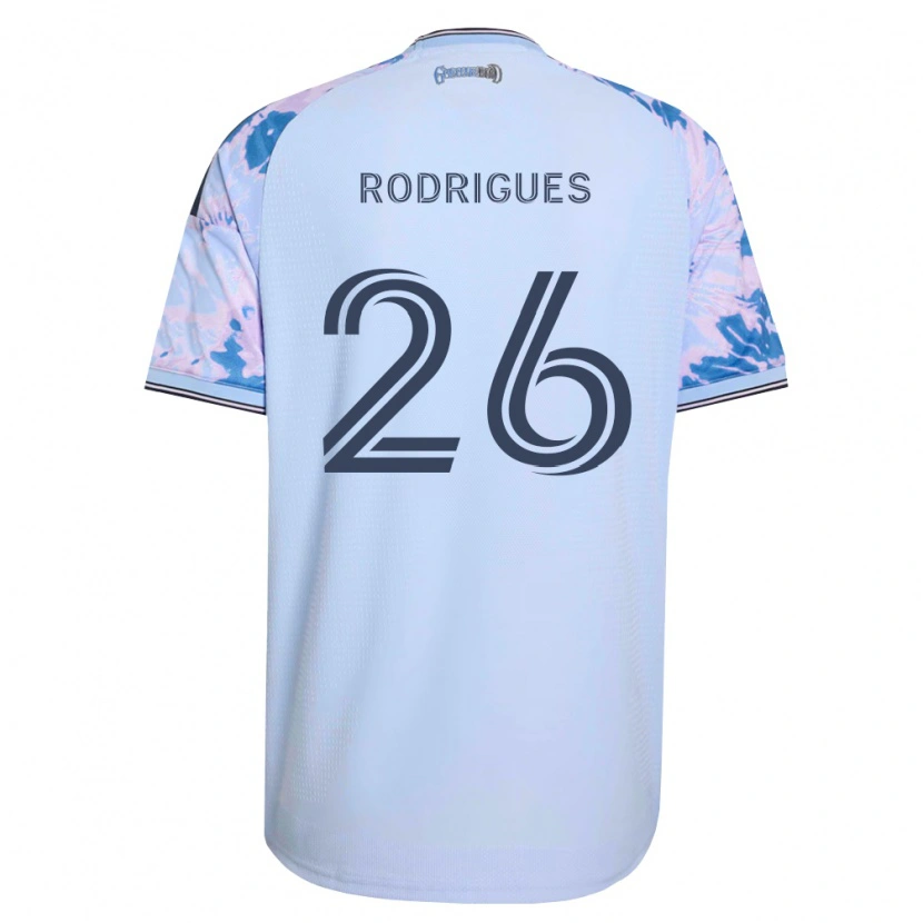 Danxen Homme Maillot Rodrigues #26 Bleu Royal Blanc Noir Tenues Extérieur 2026/27 T-Shirt