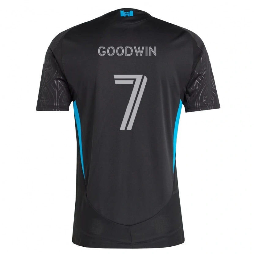 Danxen Homme Maillot Archie Goodwin #7 Noir Blanc Bleu Ciel Tenues Extérieur 2026/27 T-Shirt