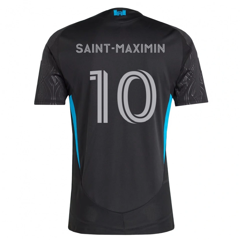 Danxen Homme Maillot Allan Saint-Maximin #10 Noir Blanc Bleu Ciel Tenues Extérieur 2026/27 T-Shirt