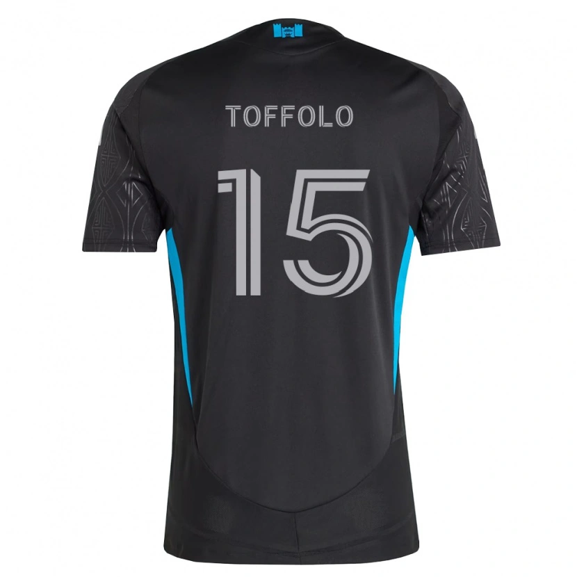 Danxen Homme Maillot Harry Toffolo #15 Noir Blanc Bleu Ciel Tenues Extérieur 2026/27 T-Shirt