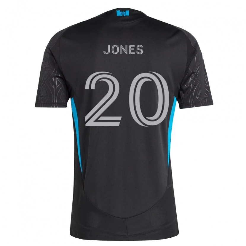 Danxen Homme Maillot Derrick Jones #20 Noir Blanc Bleu Ciel Tenues Extérieur 2026/27 T-Shirt