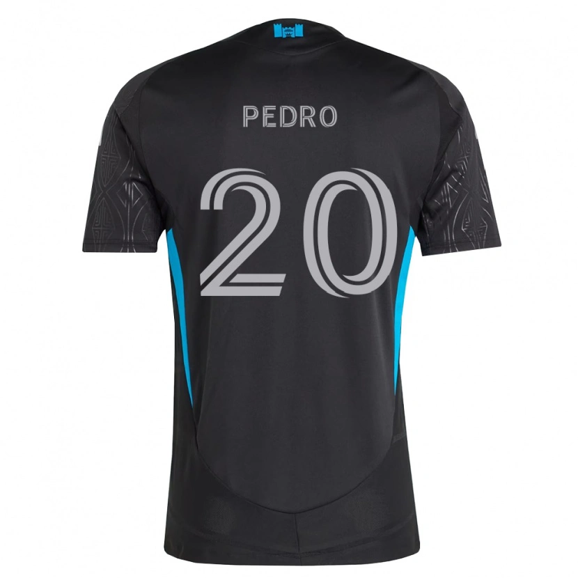 Danxen Homme Maillot João Pedro #20 Noir Blanc Bleu Ciel Tenues Extérieur 2026/27 T-Shirt