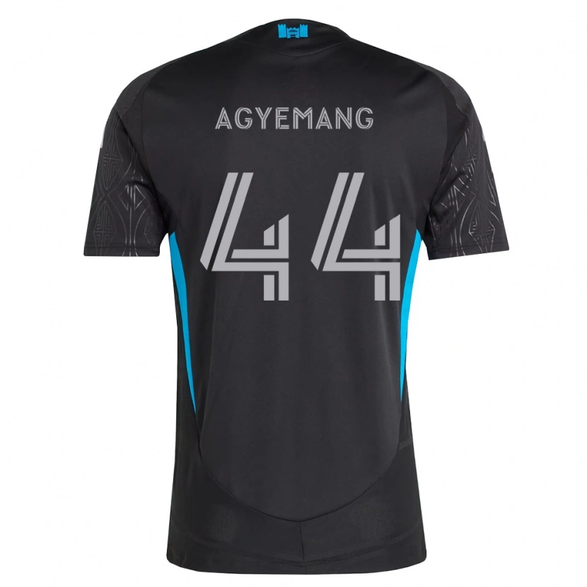 Danxen Homme Maillot Morrison Agyemang #44 Noir Blanc Bleu Ciel Tenues Extérieur 2026/27 T-Shirt