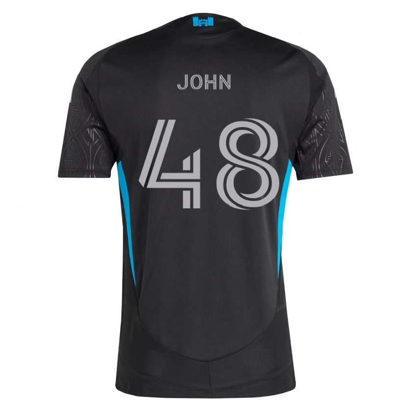 Danxen Homme Maillot Aron John #48 Noir Blanc Bleu Ciel Tenues Extérieur 2026/27 T-Shirt