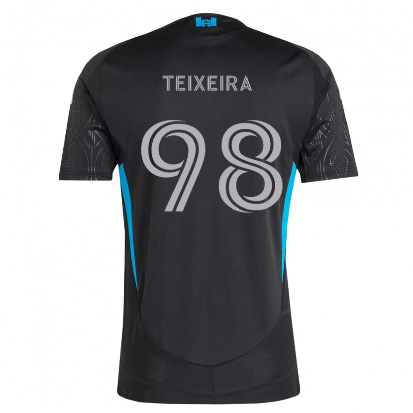 Danxen Homme Maillot Nickolas Teixeira #98 Noir Blanc Bleu Ciel Tenues Extérieur 2026/27 T-Shirt
