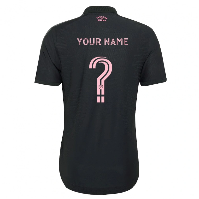 Danxen Homme Maillot Votre Nom #0 Rose Noir Blanc Tenues Extérieur 2026/27 T-Shirt