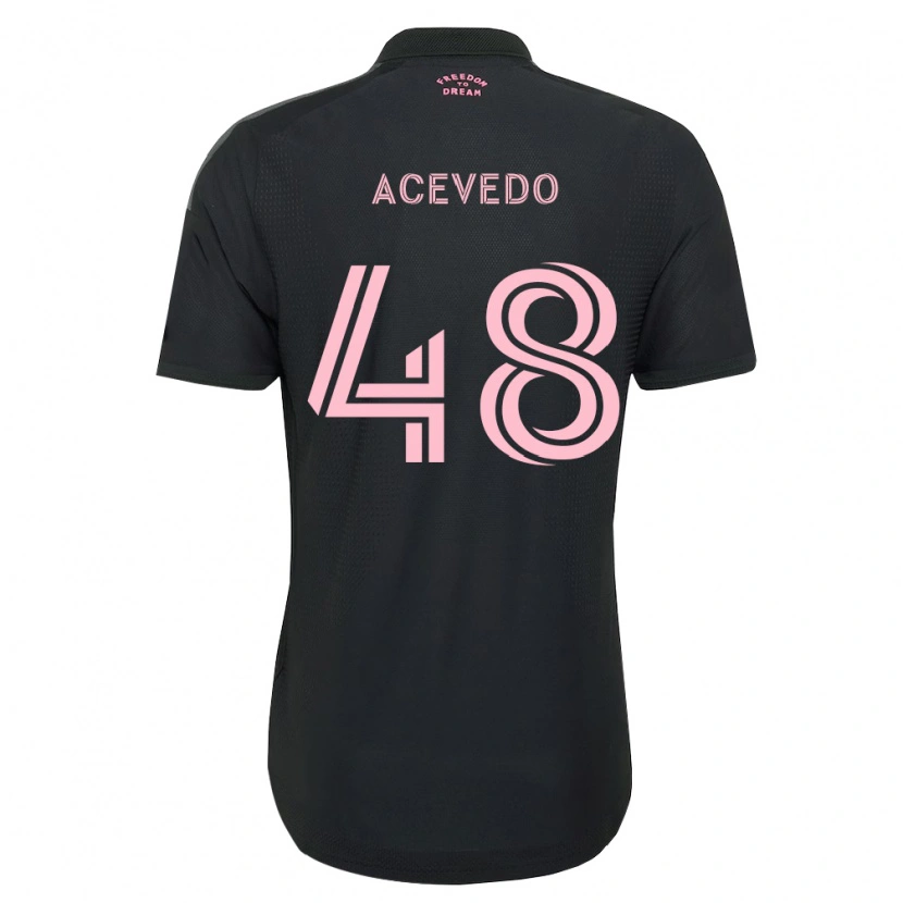 Danxen Homme Maillot Matías Acevedo #48 Rose Noir Blanc Tenues Extérieur 2026/27 T-Shirt