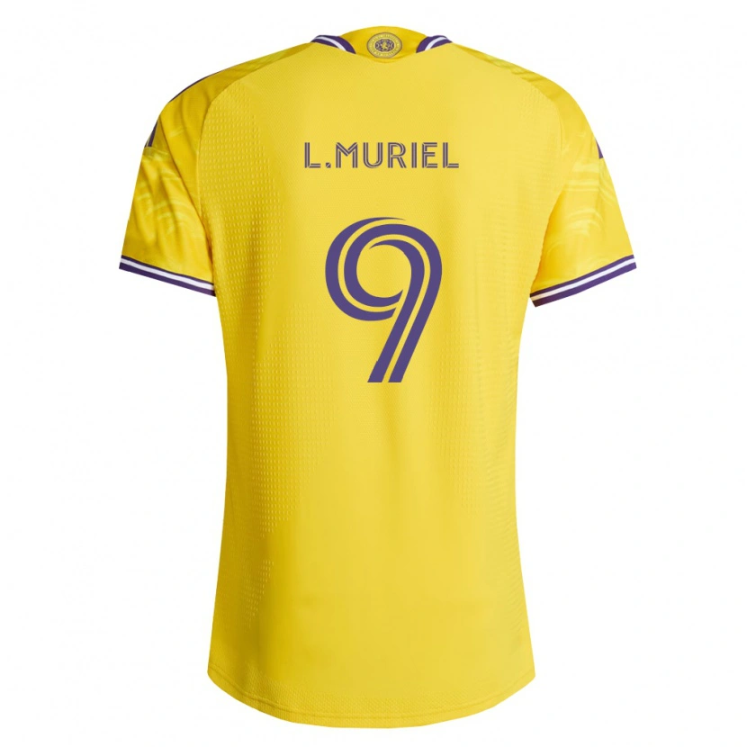 Danxen Homme Maillot Luis Muriel #9 Jaune Violet Tenues Extérieur 2026/27 T-Shirt