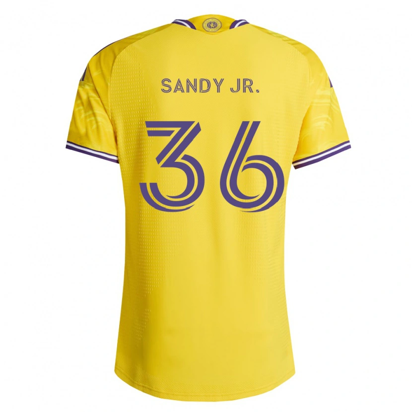 Danxen Homme Maillot Titus Sandy Jr. #36 Jaune Violet Tenues Extérieur 2026/27 T-Shirt