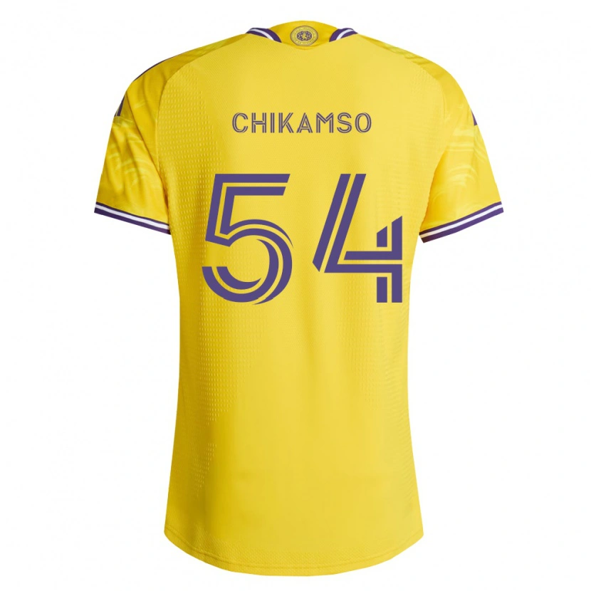 Danxen Homme Maillot Albright Chikamso #54 Jaune Violet Tenues Extérieur 2026/27 T-Shirt