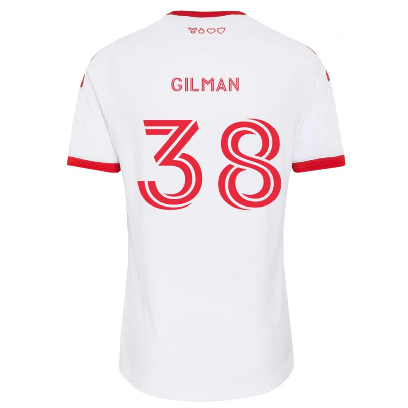 Danxen Homme Maillot Jackson Gilman #38 Blanc Rouge Noir Tenues Extérieur 2026/27 T-Shirt