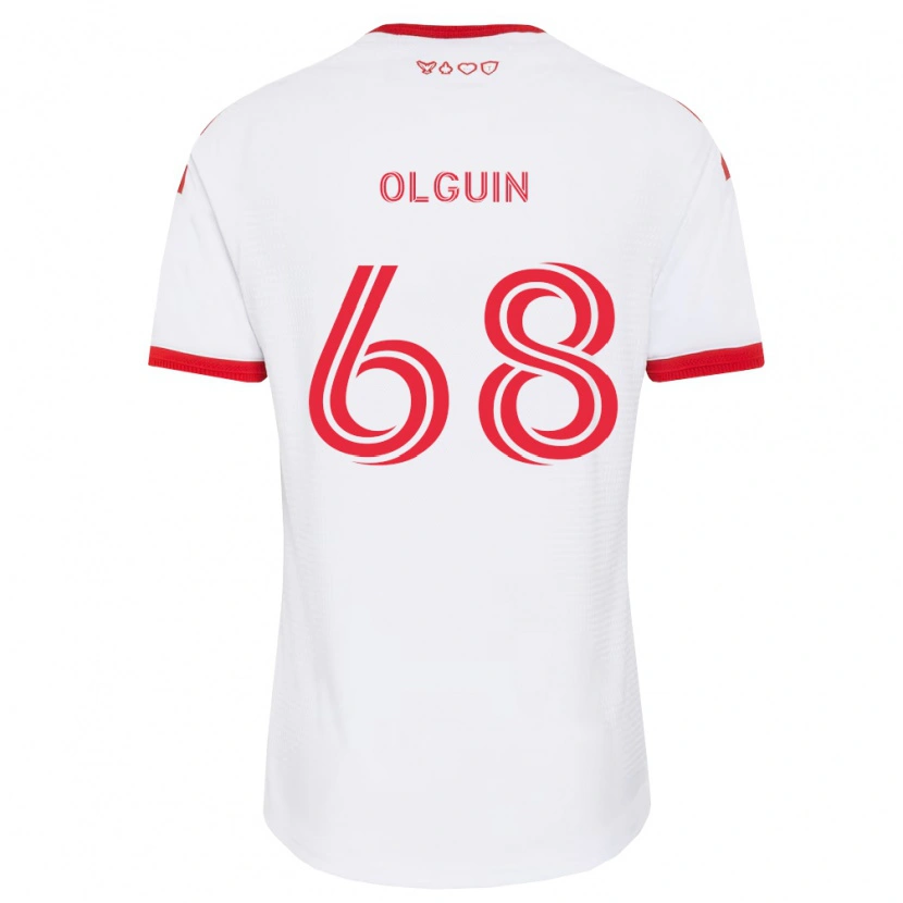 Danxen Homme Maillot Lucas Olguin #68 Blanc Rouge Noir Tenues Extérieur 2026/27 T-Shirt