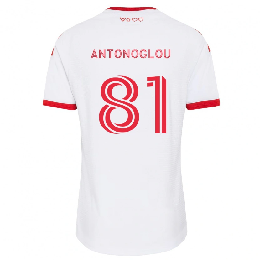 Danxen Homme Maillot Themi Antonoglou #81 Blanc Rouge Noir Tenues Extérieur 2026/27 T-Shirt