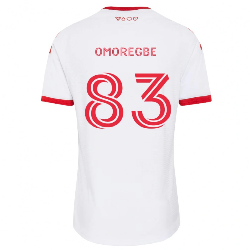Danxen Homme Maillot Edwin Omoregbe #83 Blanc Rouge Noir Tenues Extérieur 2026/27 T-Shirt