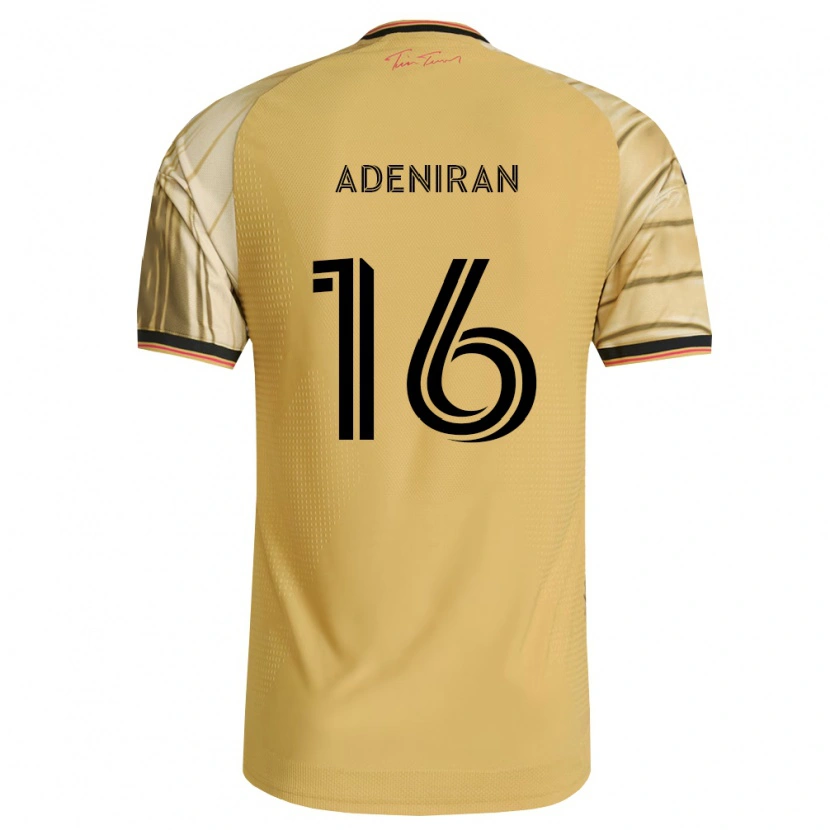 Danxen Homme Maillot Samuel Adeniran #16 Brun Jaune Noir Tenues Extérieur 2026/27 T-Shirt
