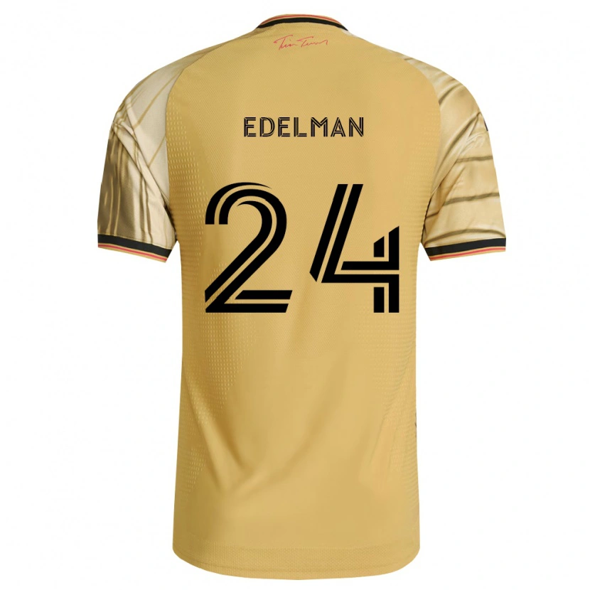 Danxen Homme Maillot Daniel Edelman #24 Brun Jaune Noir Tenues Extérieur 2026/27 T-Shirt