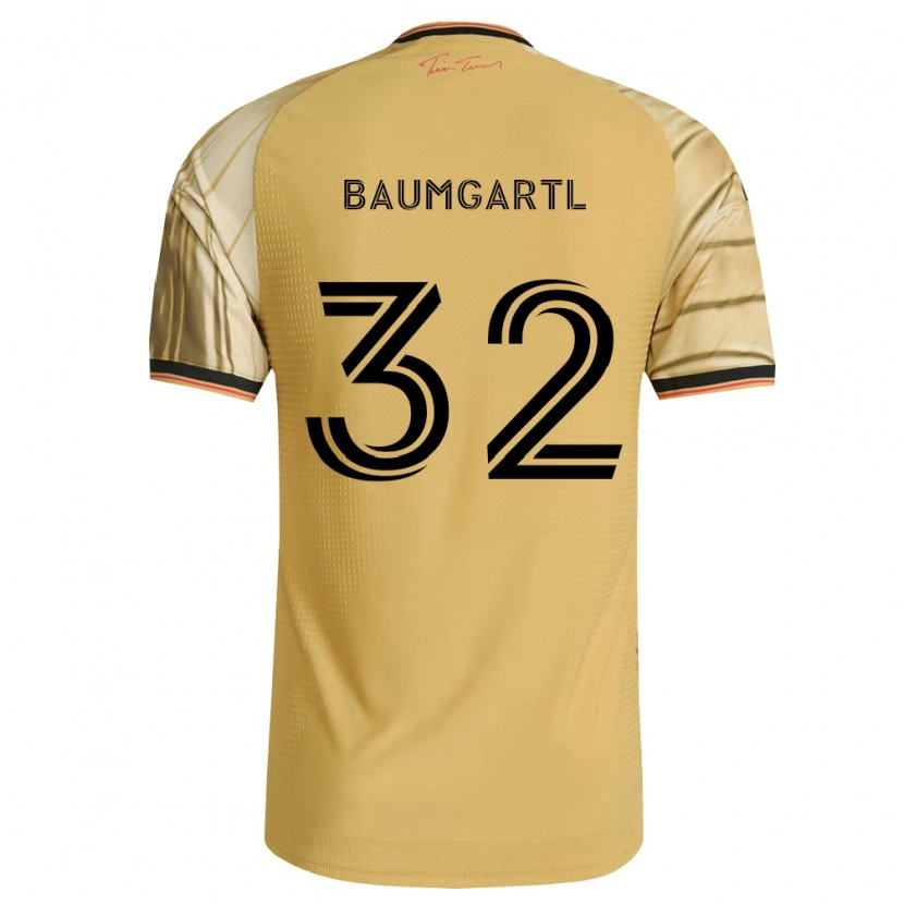 Danxen Homme Maillot Timo Baumgartl #32 Brun Jaune Noir Tenues Extérieur 2026/27 T-Shirt