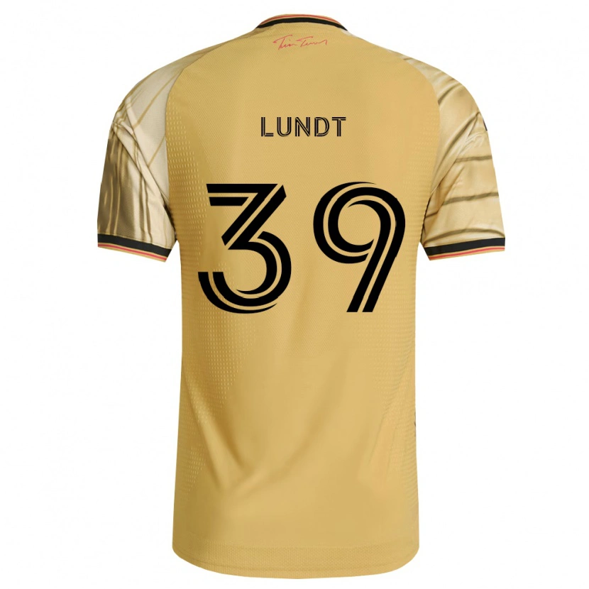 Danxen Homme Maillot Ben Lundt #39 Brun Jaune Noir Tenues Extérieur 2026/27 T-Shirt