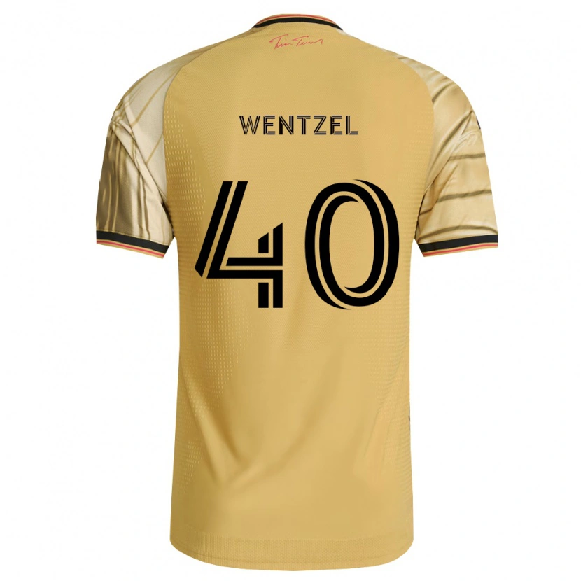 Danxen Homme Maillot Michael Wentzel #40 Brun Jaune Noir Tenues Extérieur 2026/27 T-Shirt